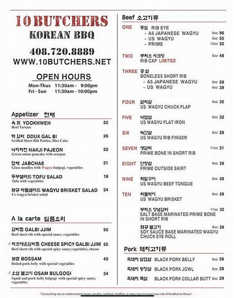 10 Butchers Korean Bbq Complete Menu Guide: Must-Order Dishes, Combos, and Tips