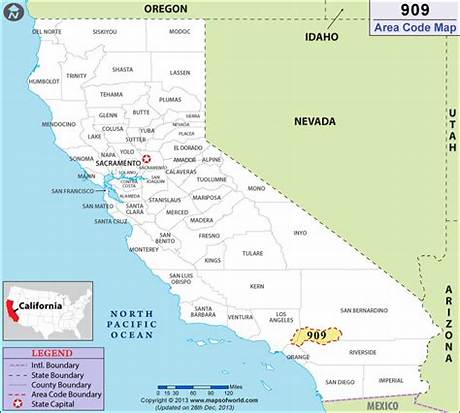 909 Area Code Map and Boundary Guide: Cities, Counties, and 840 Coverage