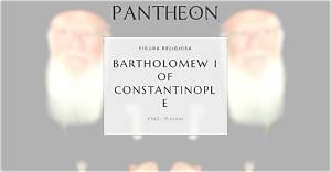 Bartholomew I of Constantinople Biography, Age, Height, Wife, Net Worth and Family