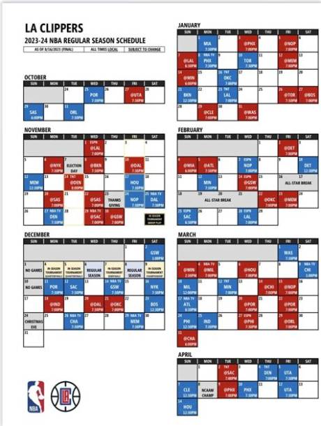Clippers Schedule Update: Play-in Tournament Dates, Times, and Matchup Scenarios
