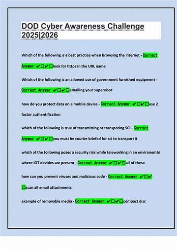 Cyber Awareness Challenge 2026 Full Study Guide: All Questions, Answers, and Scenarios