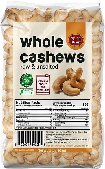 Deciphering Spanish Grocery Labels: What Cashews Look Like on Food Packaging