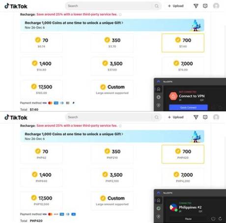 Is Cheap Tiktok Coin Recharging via Vpn Safe? Examining Account Ban Risks