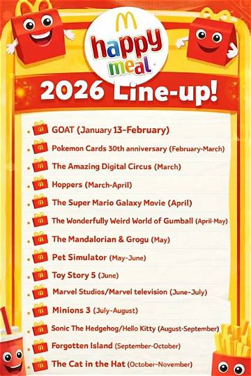 Mcdonald's Happy Meal 2026 Schedule: Exact Release Dates for Pokémon, One Piece, and Spongebob