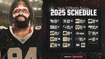 New Orleans Saints Schedule Chaos: Key Nfc South Clashes and Primetime Traps