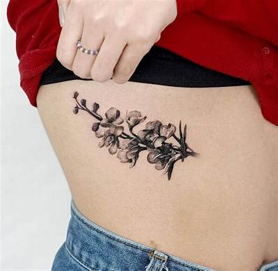 Stunning Floral Rib Tattoos: an Exquisite Art Form