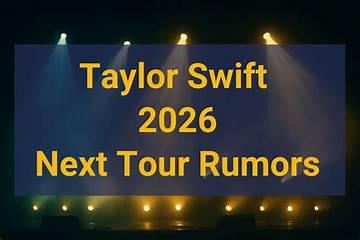 Taylor Swift Concert 2026 Rumors Explode: the Truth Behind New Tour Speculation and Disney's Legal Win