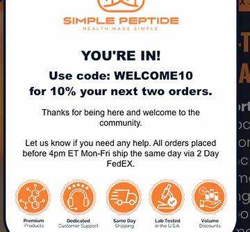 Tested & Verified: Simple Peptide Coupon Codes That Actually Work at Checkout