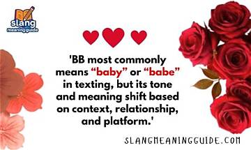 The Definitive Guide to 'Bb': Meanings, Usage Rules, and How to Use It Right