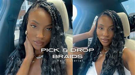 Why Pick and Drop Braids Are Suddenly Replacing Knotless Braids Everywhere